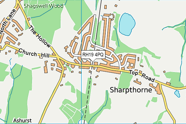 RH19 4PQ map - OS VectorMap District (Ordnance Survey) RH19 4PQ map - OS VectorMap District (Ordnance Survey)