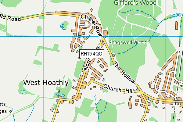 RH19 4QG map - OS VectorMap District (Ordnance Survey) RH19 4QG map - OS VectorMap District (Ordnance Survey)