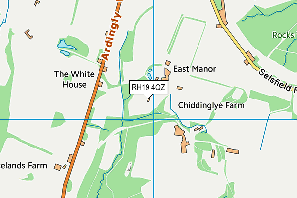 RH19 4QZ map - OS VectorMap District (Ordnance Survey) RH19 4QZ map - OS VectorMap District (Ordnance Survey)