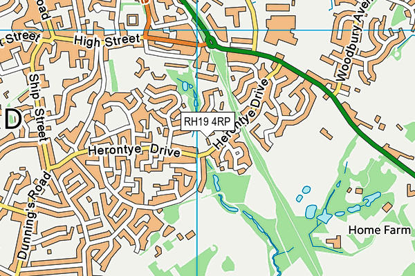 RH19 4RP map - OS VectorMap District (Ordnance Survey) RH19 4RP map - OS VectorMap District (Ordnance Survey)