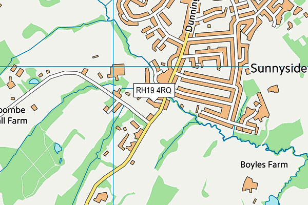 RH19 4RQ map - OS VectorMap District (Ordnance Survey) RH19 4RQ map - OS VectorMap District (Ordnance Survey)
