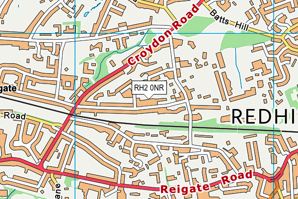 RH2 0NR map - OS VectorMap District (Ordnance Survey) RH2 0NR map - OS VectorMap District (Ordnance Survey)
