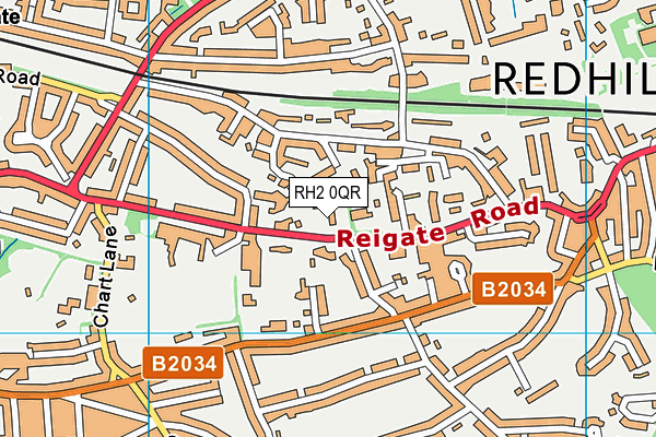 RH2 0QR map - OS VectorMap District (Ordnance Survey) RH2 0QR map - OS VectorMap District (Ordnance Survey)