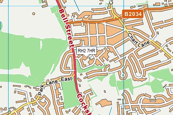 RH2 7HR map - OS VectorMap District (Ordnance Survey) RH2 7HR map - OS VectorMap District (Ordnance Survey)