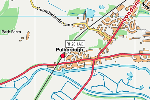 RH20 1AQ map - OS VectorMap District (Ordnance Survey) RH20 1AQ map - OS VectorMap District (Ordnance Survey)