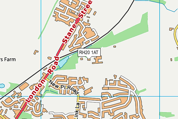 RH20 1AT map - OS VectorMap District (Ordnance Survey) RH20 1AT map - OS VectorMap District (Ordnance Survey)
