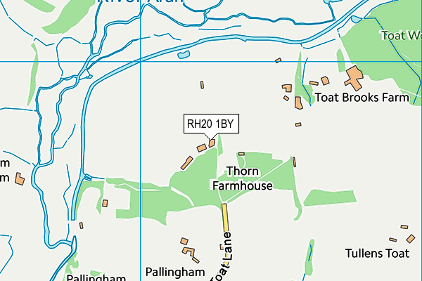 RH20 1BY map - OS VectorMap District (Ordnance Survey) RH20 1BY map - OS VectorMap District (Ordnance Survey)