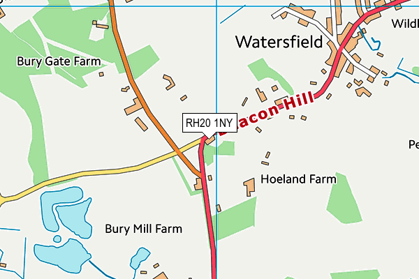 RH20 1NY map - OS VectorMap District (Ordnance Survey) RH20 1NY map - OS VectorMap District (Ordnance Survey)