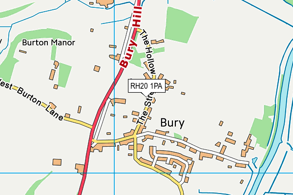 RH20 1PA map - OS VectorMap District (Ordnance Survey) RH20 1PA map - OS VectorMap District (Ordnance Survey)