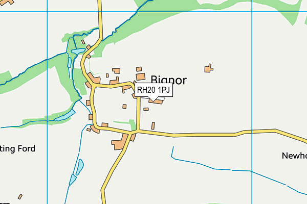 RH20 1PJ map - OS VectorMap District (Ordnance Survey) RH20 1PJ map - OS VectorMap District (Ordnance Survey)