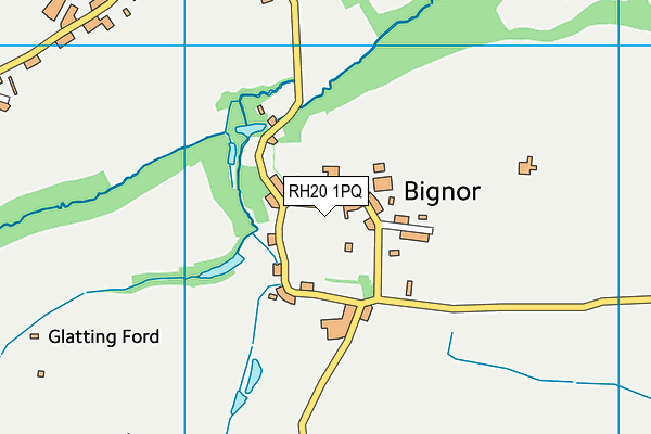 RH20 1PQ map - OS VectorMap District (Ordnance Survey) RH20 1PQ map - OS VectorMap District (Ordnance Survey)