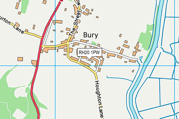 RH20 1PW map - OS VectorMap District (Ordnance Survey) RH20 1PW map - OS VectorMap District (Ordnance Survey)