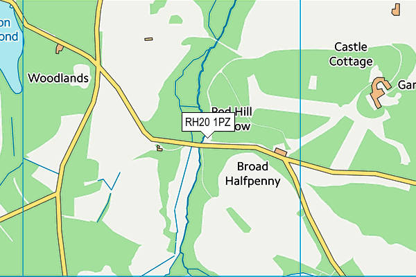RH20 1PZ map - OS VectorMap District (Ordnance Survey) RH20 1PZ map - OS VectorMap District (Ordnance Survey)
