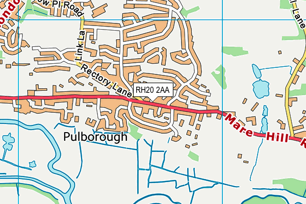 RH20 2AA map - OS VectorMap District (Ordnance Survey) RH20 2AA map - OS VectorMap District (Ordnance Survey)