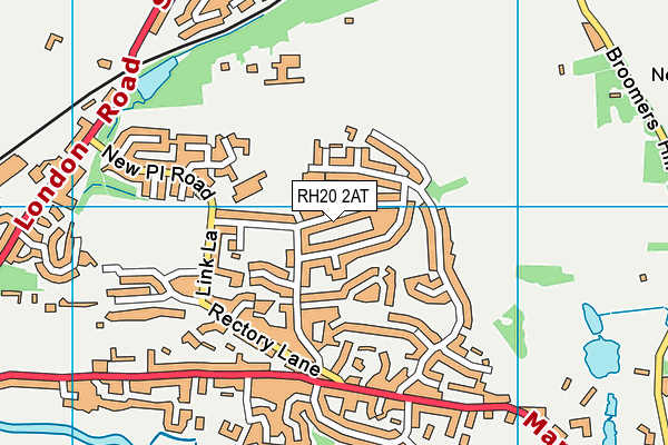 RH20 2AT map - OS VectorMap District (Ordnance Survey) RH20 2AT map - OS VectorMap District (Ordnance Survey)