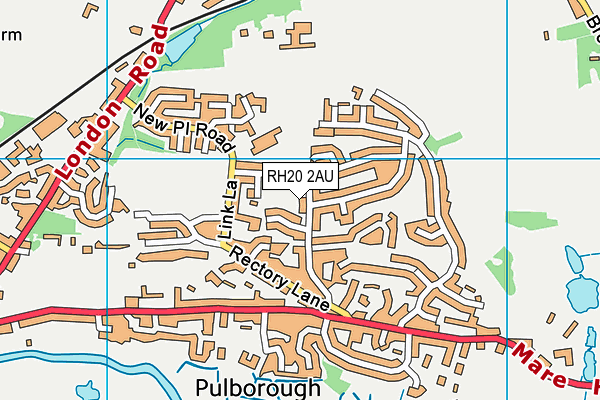 RH20 2AU map - OS VectorMap District (Ordnance Survey) RH20 2AU map - OS VectorMap District (Ordnance Survey)