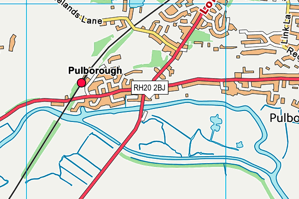 RH20 2BJ map - OS VectorMap District (Ordnance Survey) RH20 2BJ map - OS VectorMap District (Ordnance Survey)