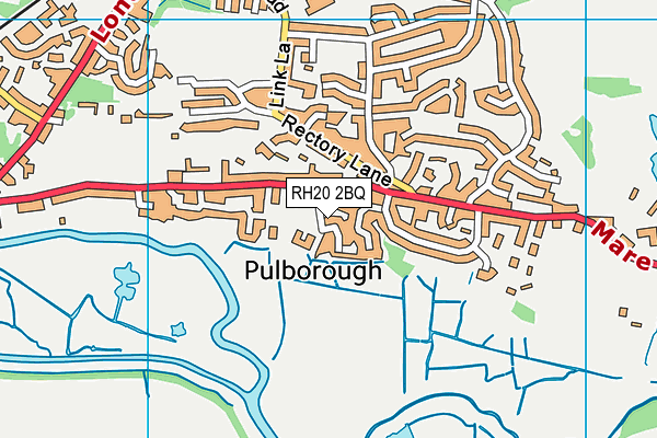 RH20 2BQ map - OS VectorMap District (Ordnance Survey) RH20 2BQ map - OS VectorMap District (Ordnance Survey)