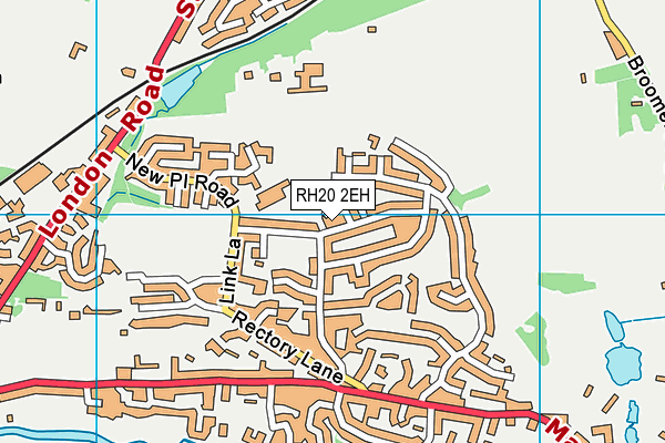 RH20 2EH map - OS VectorMap District (Ordnance Survey) RH20 2EH map - OS VectorMap District (Ordnance Survey)