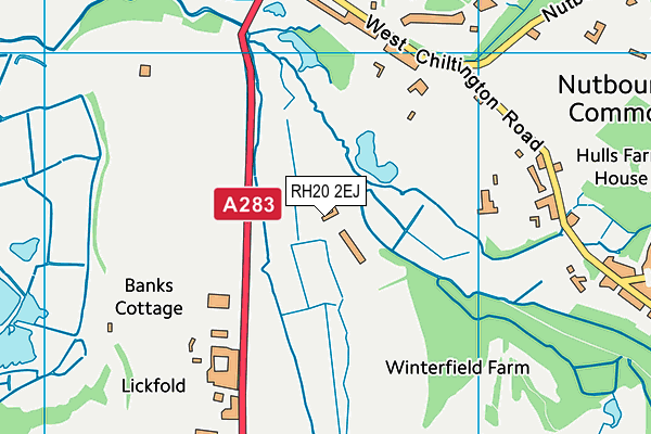 RH20 2EJ map - OS VectorMap District (Ordnance Survey) RH20 2EJ map - OS VectorMap District (Ordnance Survey)
