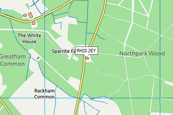 RH20 2EY map - OS VectorMap District (Ordnance Survey) RH20 2EY map - OS VectorMap District (Ordnance Survey)