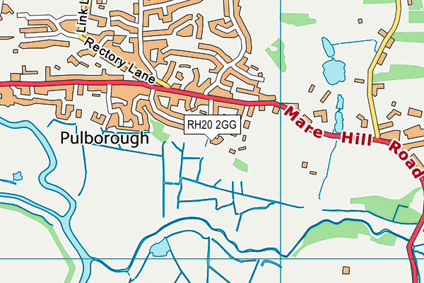 RH20 2GG map - OS VectorMap District (Ordnance Survey) RH20 2GG map - OS VectorMap District (Ordnance Survey)