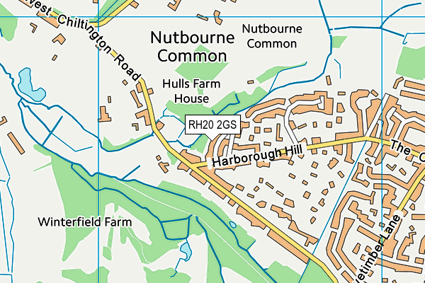 RH20 2GS map - OS VectorMap District (Ordnance Survey) RH20 2GS map - OS VectorMap District (Ordnance Survey)