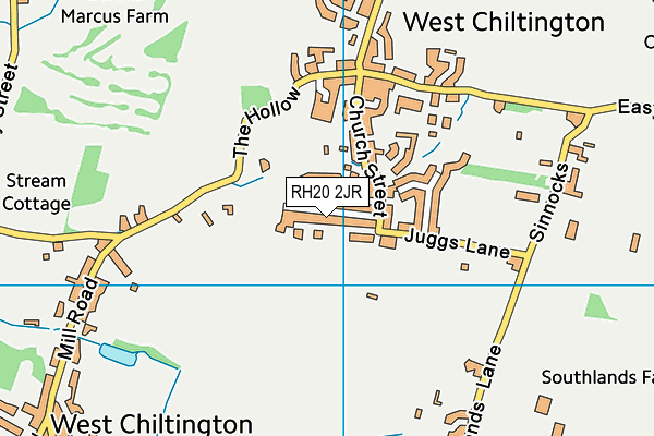 RH20 2JR map - OS VectorMap District (Ordnance Survey) RH20 2JR map - OS VectorMap District (Ordnance Survey)