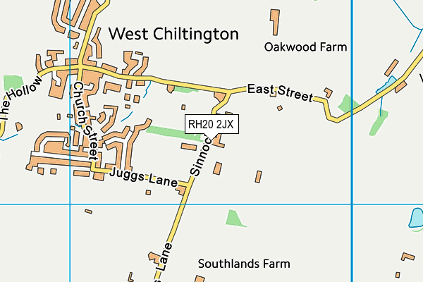 RH20 2JX map - OS VectorMap District (Ordnance Survey) RH20 2JX map - OS VectorMap District (Ordnance Survey)