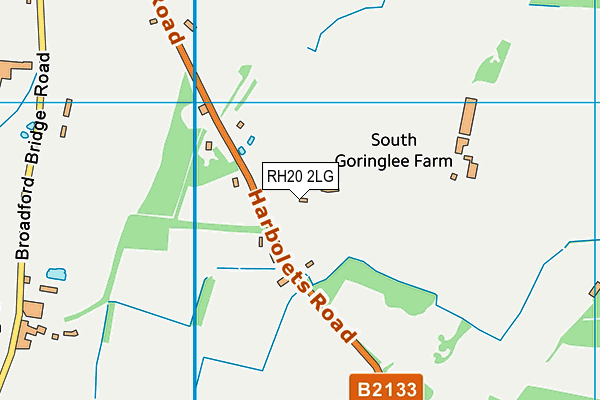 RH20 2LG map - OS VectorMap District (Ordnance Survey) RH20 2LG map - OS VectorMap District (Ordnance Survey)
