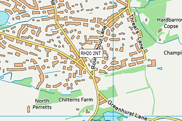 RH20 2NT map - OS VectorMap District (Ordnance Survey) RH20 2NT map - OS VectorMap District (Ordnance Survey)