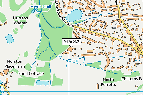 RH20 2NZ map - OS VectorMap District (Ordnance Survey) RH20 2NZ map - OS VectorMap District (Ordnance Survey)