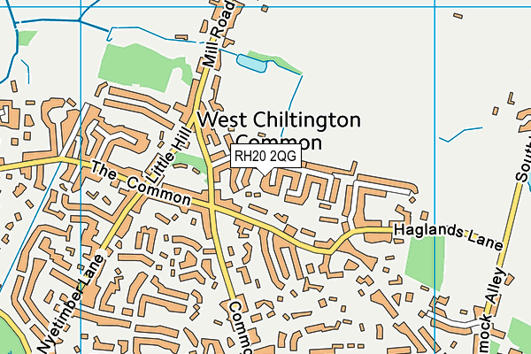 RH20 2QG map - OS VectorMap District (Ordnance Survey) RH20 2QG map - OS VectorMap District (Ordnance Survey)