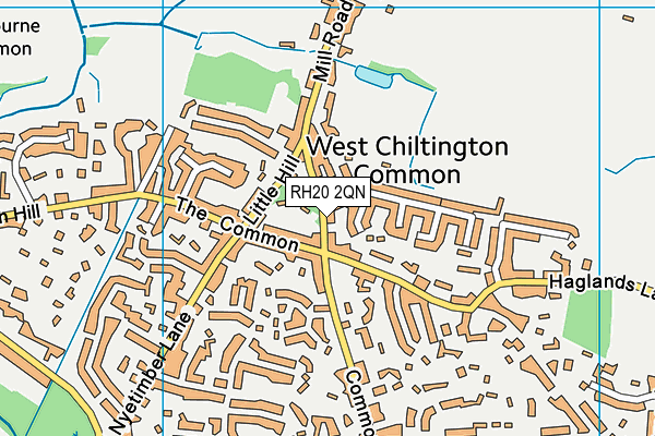 RH20 2QN map - OS VectorMap District (Ordnance Survey) RH20 2QN map - OS VectorMap District (Ordnance Survey)