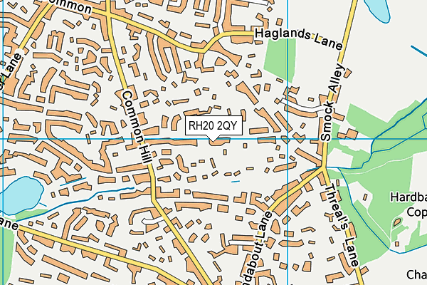 RH20 2QY map - OS VectorMap District (Ordnance Survey) RH20 2QY map - OS VectorMap District (Ordnance Survey)