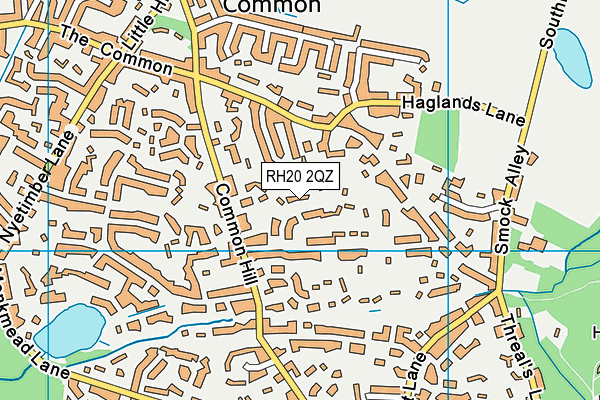 RH20 2QZ map - OS VectorMap District (Ordnance Survey) RH20 2QZ map - OS VectorMap District (Ordnance Survey)