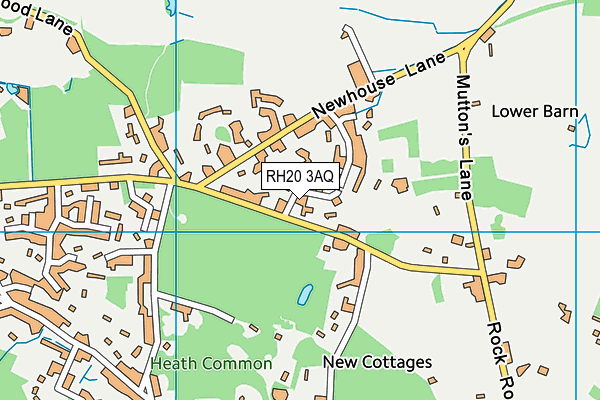 RH20 3AQ map - OS VectorMap District (Ordnance Survey) RH20 3AQ map - OS VectorMap District (Ordnance Survey)