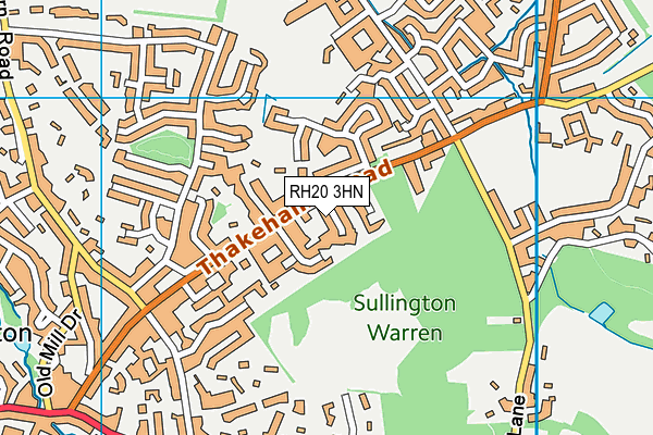 RH20 3HN map - OS VectorMap District (Ordnance Survey) RH20 3HN map - OS VectorMap District (Ordnance Survey)