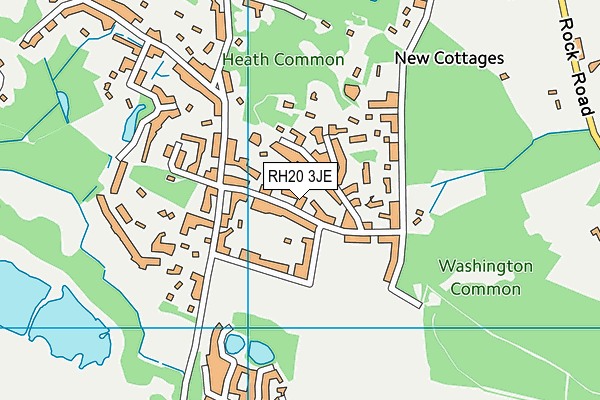 RH20 3JE map - OS VectorMap District (Ordnance Survey) RH20 3JE map - OS VectorMap District (Ordnance Survey)