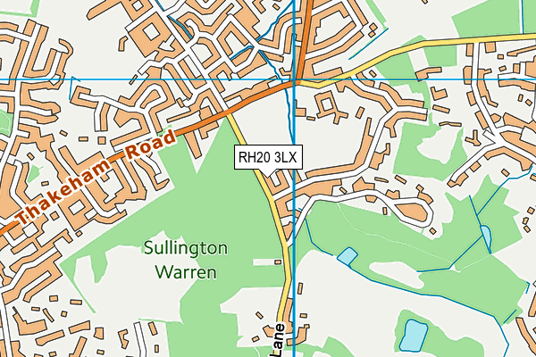RH20 3LX map - OS VectorMap District (Ordnance Survey) RH20 3LX map - OS VectorMap District (Ordnance Survey)
