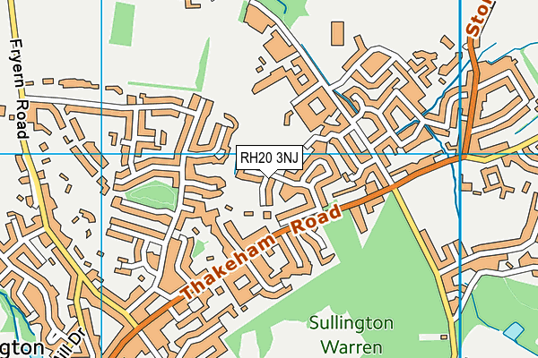RH20 3NJ map - OS VectorMap District (Ordnance Survey) RH20 3NJ map - OS VectorMap District (Ordnance Survey)