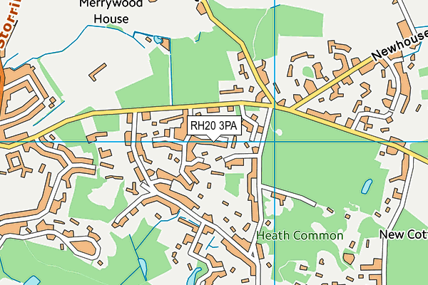 RH20 3PA map - OS VectorMap District (Ordnance Survey) RH20 3PA map - OS VectorMap District (Ordnance Survey)