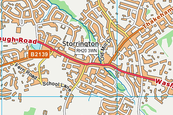 RH20 3WN map - OS VectorMap District (Ordnance Survey) RH20 3WN map - OS VectorMap District (Ordnance Survey)