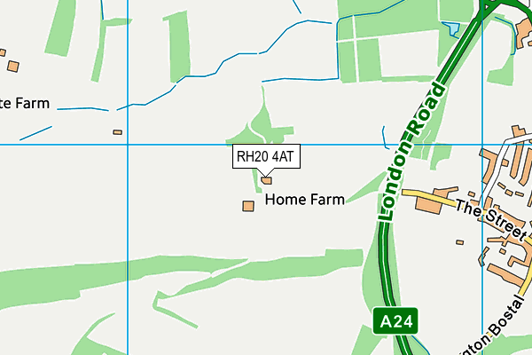 RH20 4AT map - OS VectorMap District (Ordnance Survey) RH20 4AT map - OS VectorMap District (Ordnance Survey)