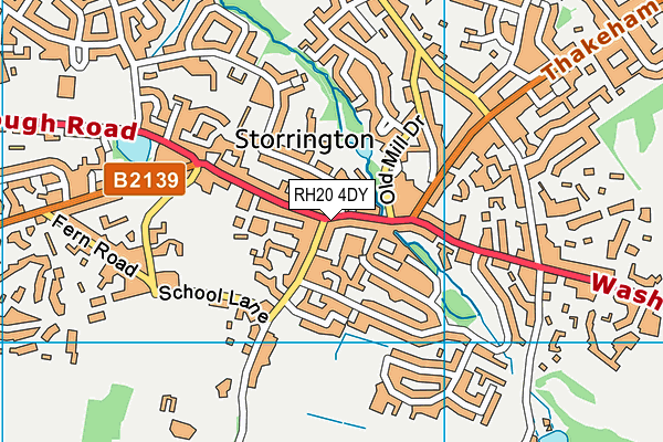 RH20 4DY map - OS VectorMap District (Ordnance Survey) RH20 4DY map - OS VectorMap District (Ordnance Survey)