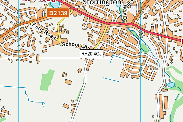 RH20 4GJ map - OS VectorMap District (Ordnance Survey) RH20 4GJ map - OS VectorMap District (Ordnance Survey)
