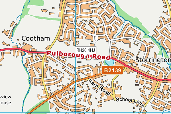 RH20 4HJ map - OS VectorMap District (Ordnance Survey) RH20 4HJ map - OS VectorMap District (Ordnance Survey)