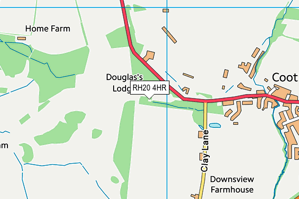 RH20 4HR map - OS VectorMap District (Ordnance Survey) RH20 4HR map - OS VectorMap District (Ordnance Survey)