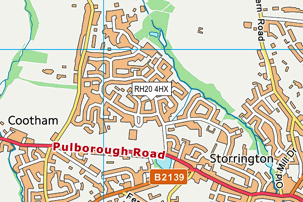 RH20 4HX map - OS VectorMap District (Ordnance Survey)