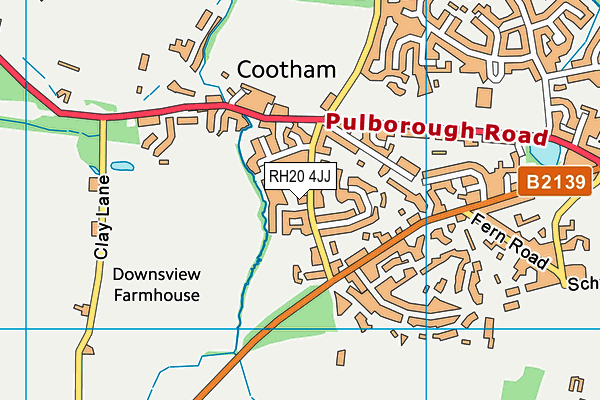 RH20 4JJ map - OS VectorMap District (Ordnance Survey) RH20 4JJ map - OS VectorMap District (Ordnance Survey)